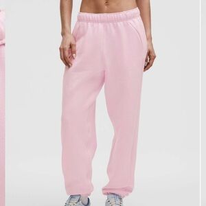 NWOT Lululemon Scuba Mid-Rise Oversized Jogger *Tall Pink Organza